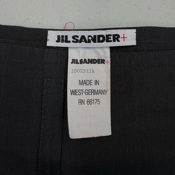 Vintage Jil Sander+ 100% Silk Pleated Midi Skirt 36 (2-4) Made in West Germany - Picture 5 of 8